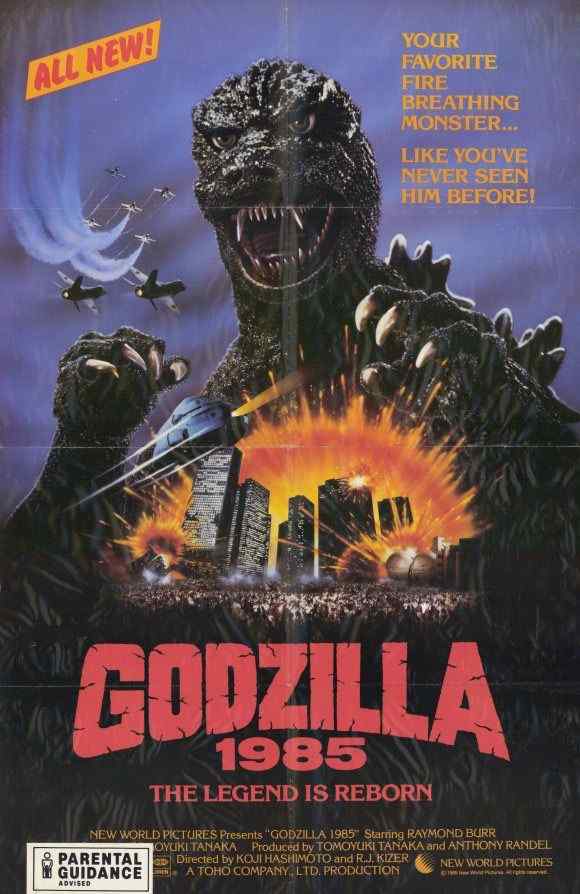 Godzilla 1985 movie poster - Horror Society