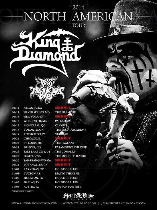 king diamond tour 2023