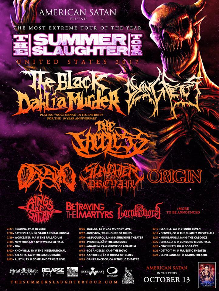 THE BLACK DAHLIA MURDER To Co-Headline The Summer Slaughter Tour With ...