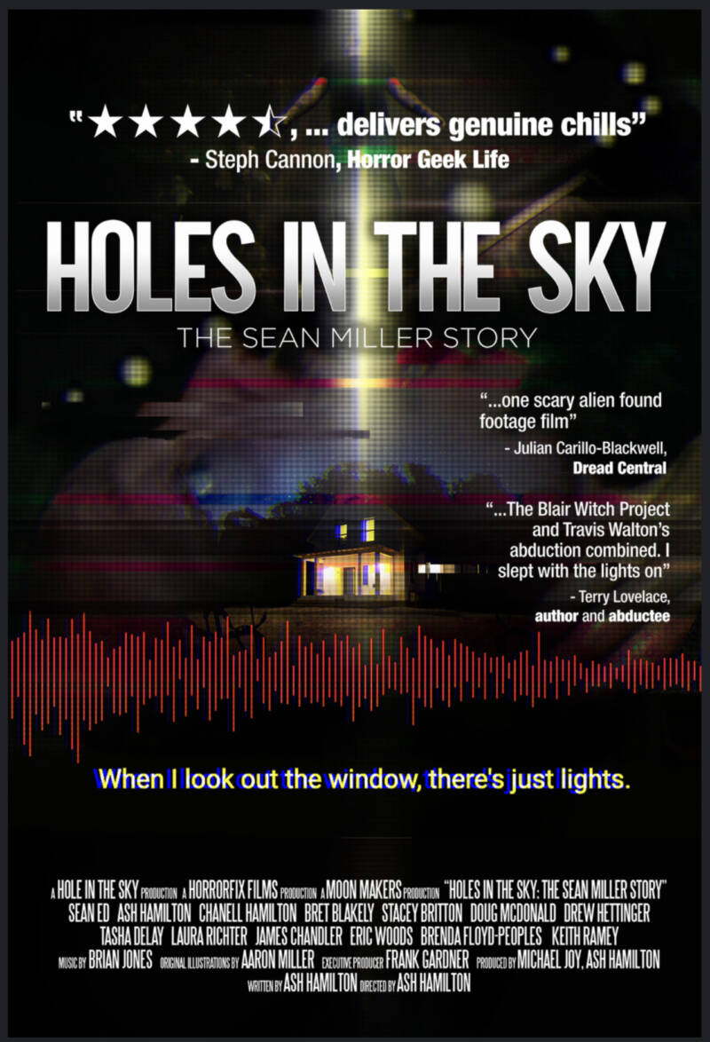 Holes In The Sky: The Sean Miller Story Streaming February 1st on Amazon  Prime, Tubi, & Redbox - Horror Society