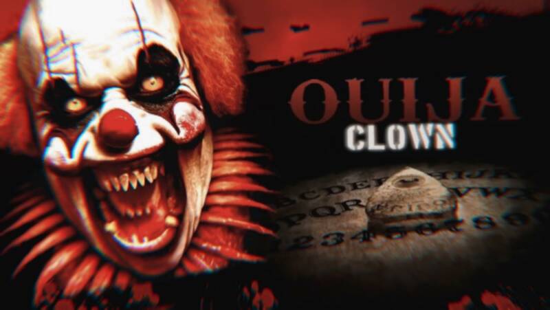 Images from found footage horror ”Ouija Clown” - Horror Society